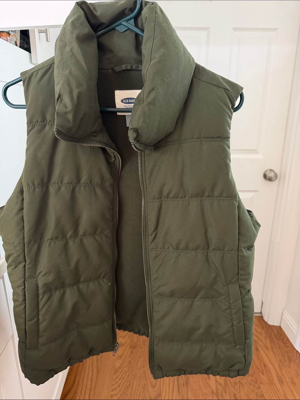 Old Navy Olive Green Puffer Vest for Kids